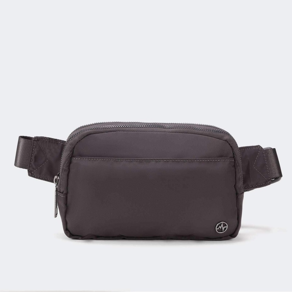 Pander 5 ZIPPER POCKETS PURSE FANNY PACKS WITH CARD SLOTS 2L- Color Dim Grey